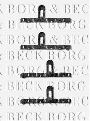 BORG & BECK bbk1184 -  Комплектующие, колодки дискового тормоза